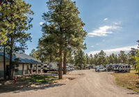 Entering the RV Park, view of the front bath house.